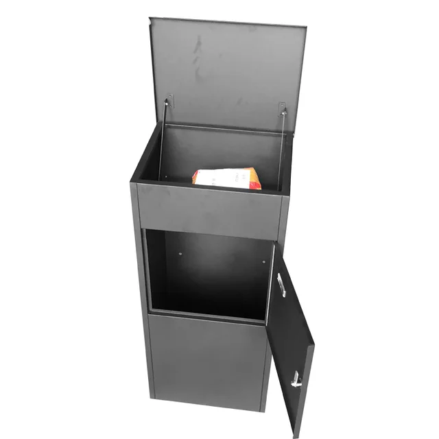 Galvanized steel outdoor parcel box