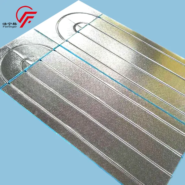 Floor heating Grooved XPS with aluminum foil board (FH-M003)