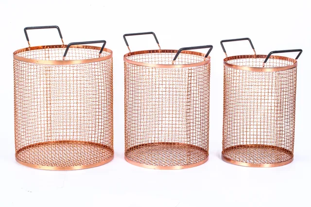 Rose Gold Storage Basket