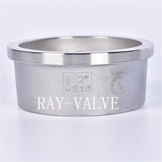 Single disc wafer check valve