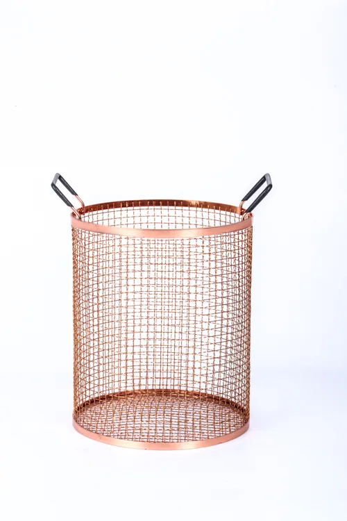 Rose Gold Storage Basket