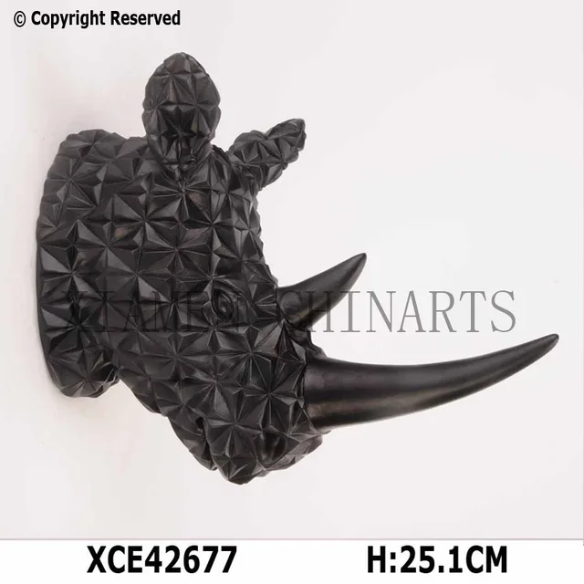 Home decor rhinoceros head