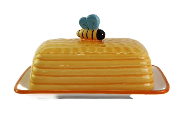 Ceramic dolomite butter holder, butter dish