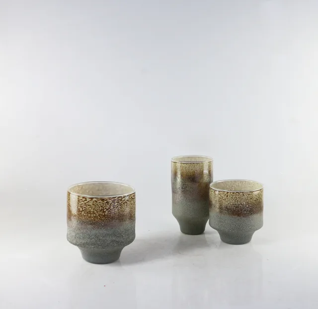 Handmade color glass vase