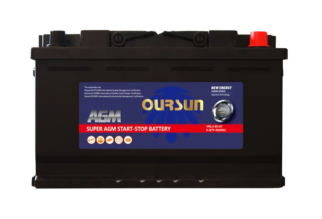Start-stop AGM car battery