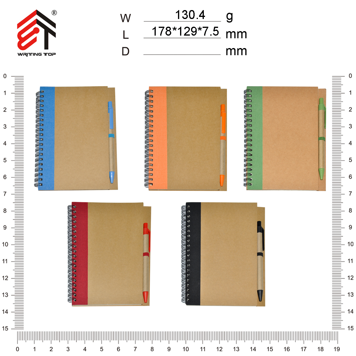 Eco Spiral Notebook with Pen