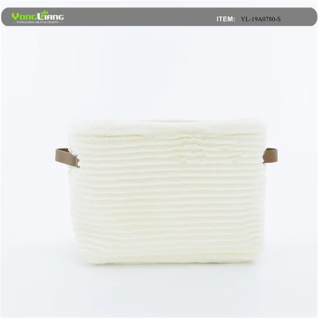 Faux Fur Storage Bin