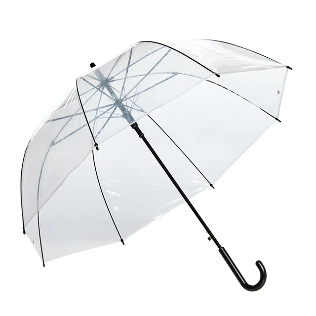 Hot Sale Anti-rain Custom Transparent Windproof Straight umbrella