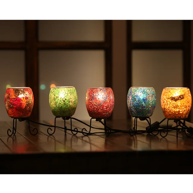 Lamp mosaic glass table lamp