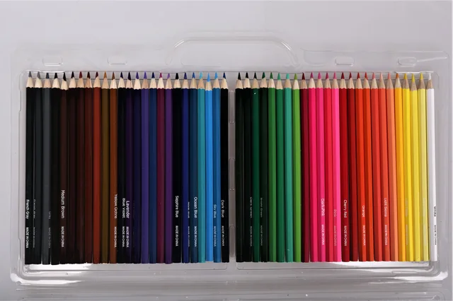 50color pencils in PET box