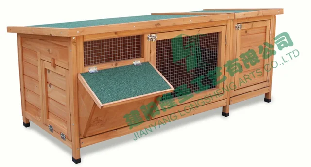 Wooden bunny hutch rabbit cage