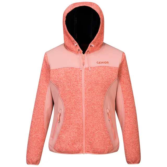 Contrast sportswear fleece lined casual jacket