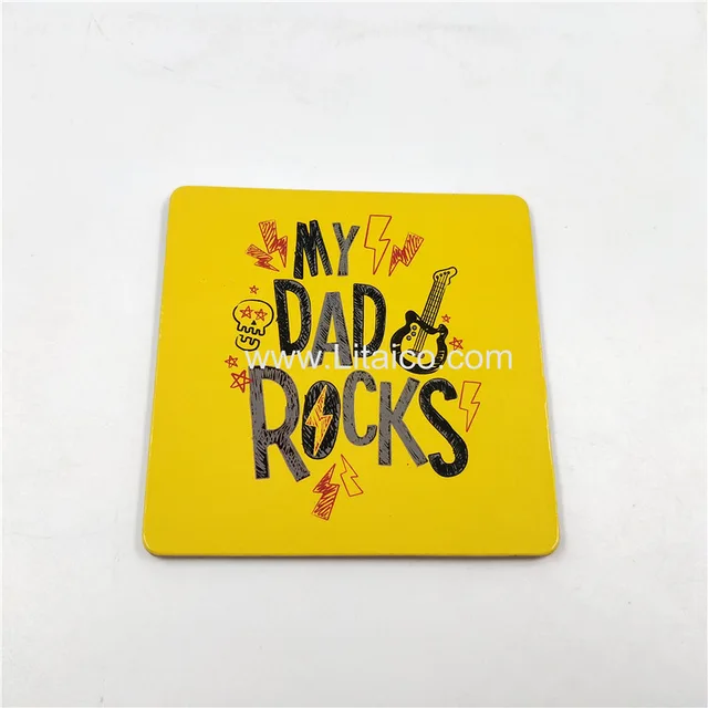 Paper coasters with cork