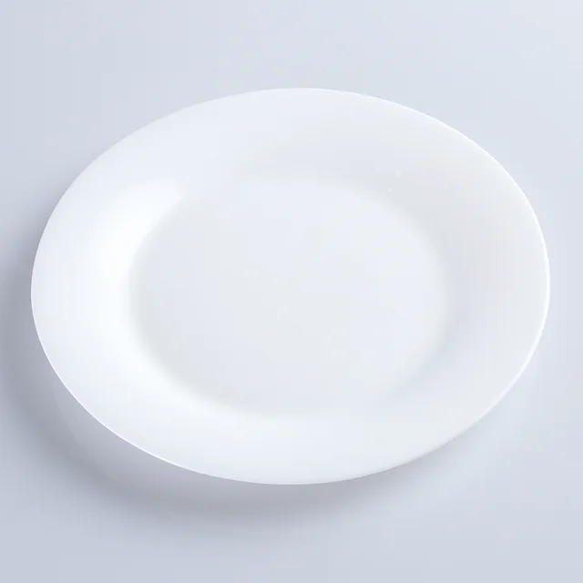 Opal porcelain glass plate