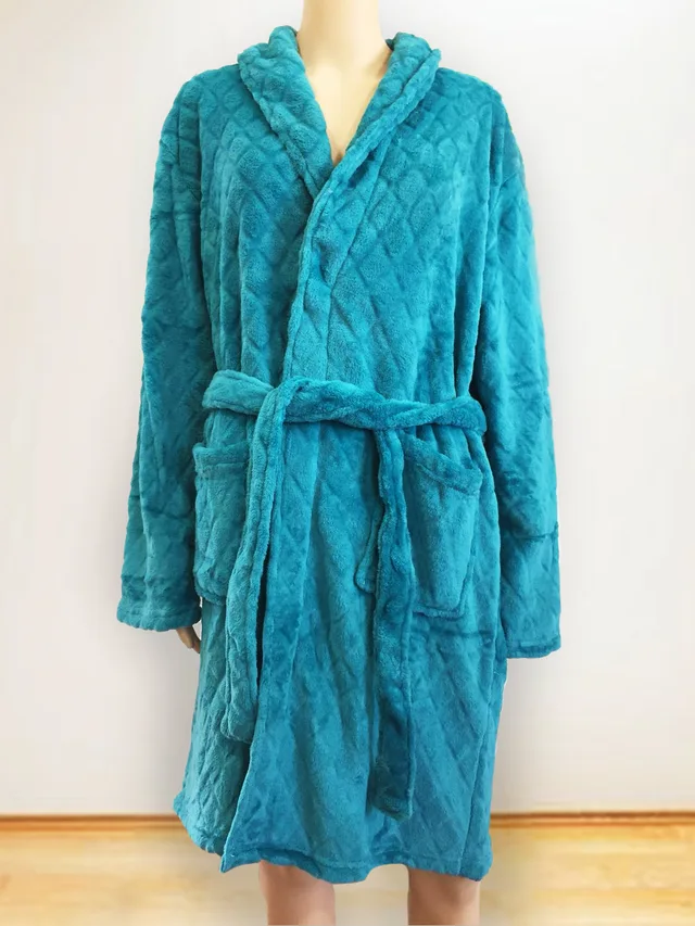 Ladies Cut-Pill Coral Fleece Robe