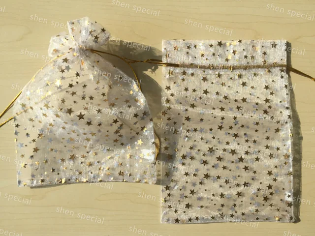 Organza bag with drawstring gift bag