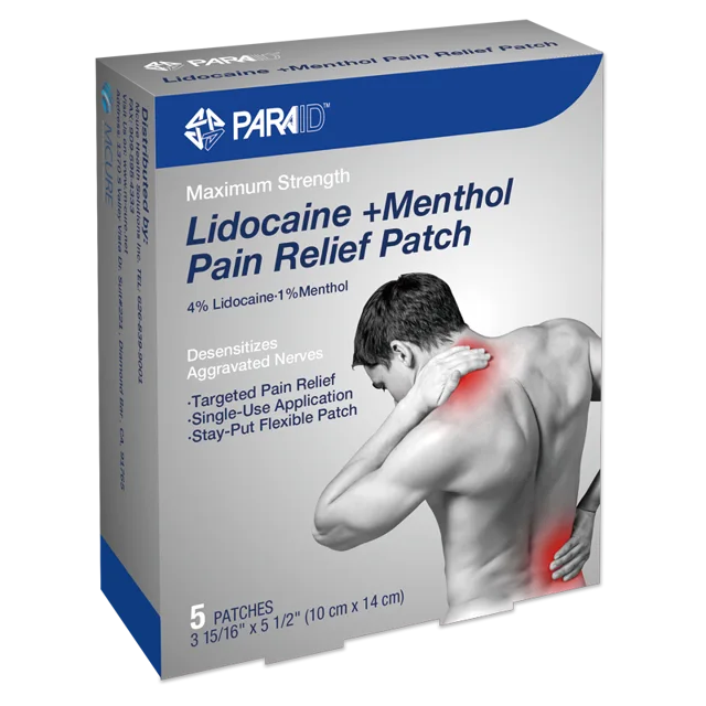4% Lidocaine/1% Menthol Pain-Relieving Patch,5pcs/box