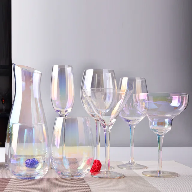Set 8 Luster Glass Drinkware