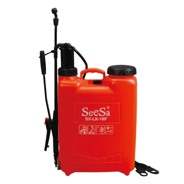 Seesa 12/16L plastic manual pressure knapsack agriculture garden pest control sprayer manufacturer