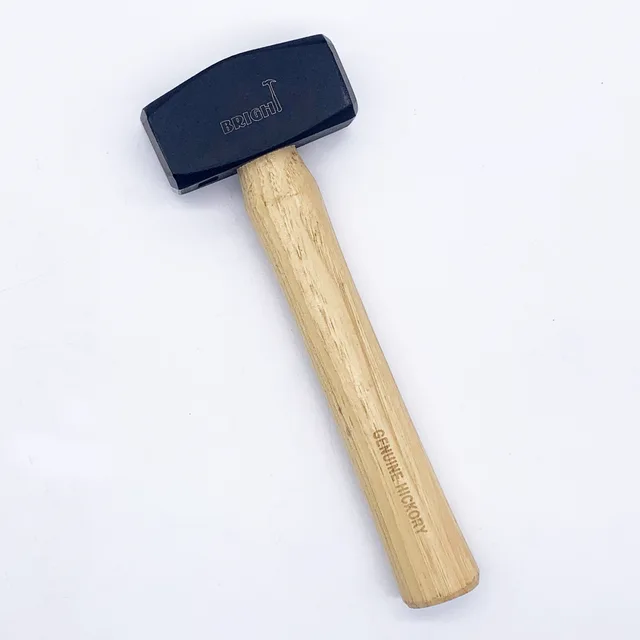 Club hammer with hickory handle