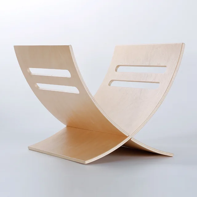 Wood Magazine File Holder Magazine Rack Storage Standing Rack decor