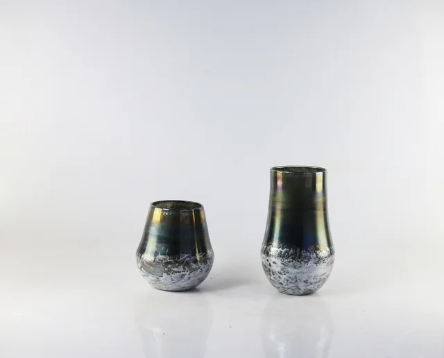 Handmade color glass vase