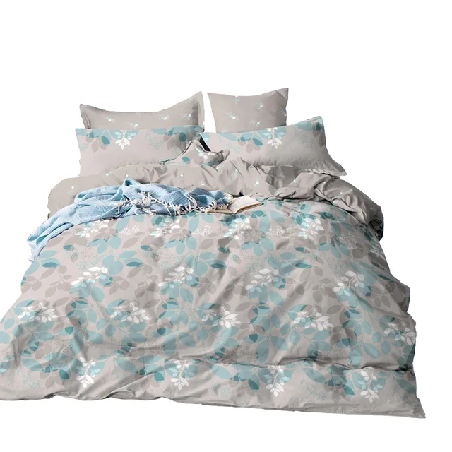 100cotton LEAF PRINT FABRIC FOR BEDDING