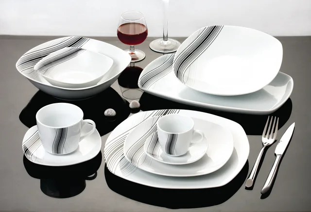 Square Dinner Set 18pcs/19pcs/20pcs/24pcs/42pcs