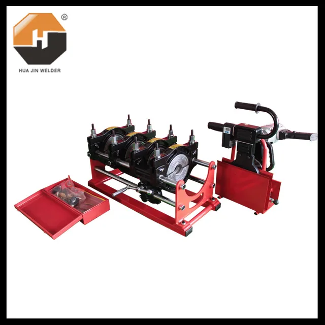 200mm HDPE Manual Butt Fusion Welding Machine HDPE butt fusion welding machine PE welder HDPE welding machine PE pipe welding machine PE tube welding machine HDPE machine HUAJIN HDPE pipe butt fusion welding machine, HDPE tube welding machine