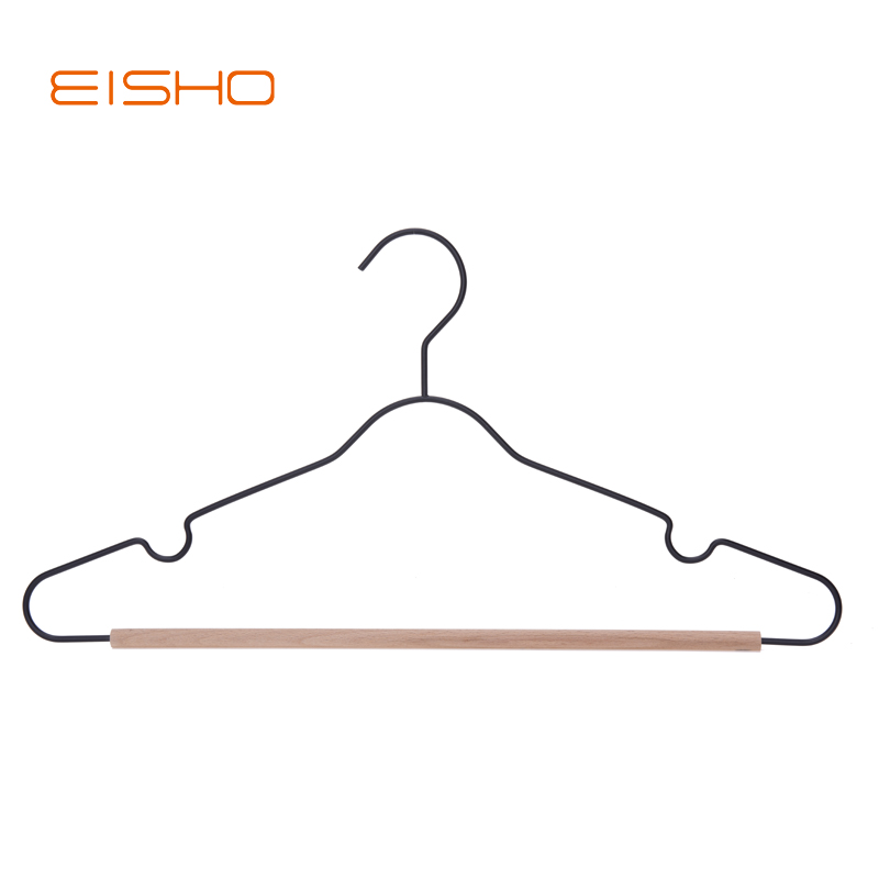 Metal hanger with wooden bar(for adult)