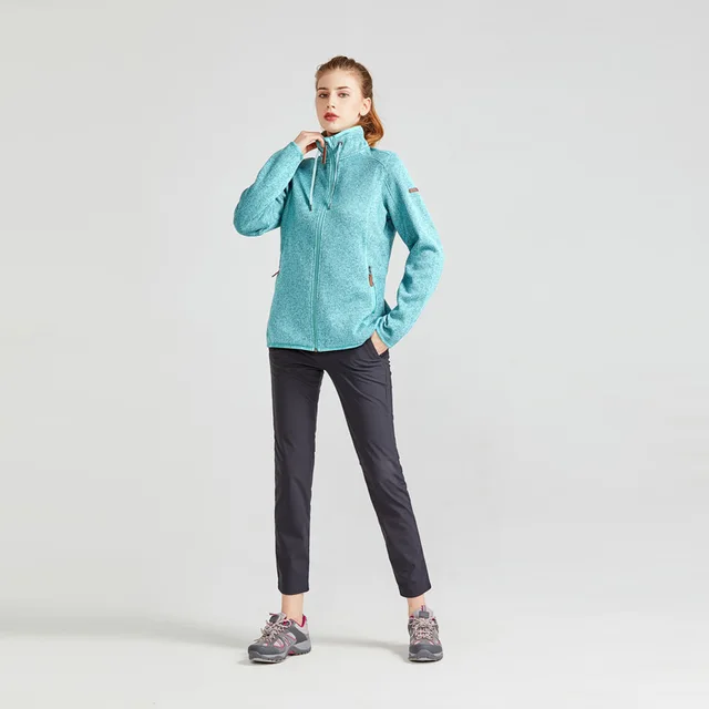 Ladies knitted fleece jacket
