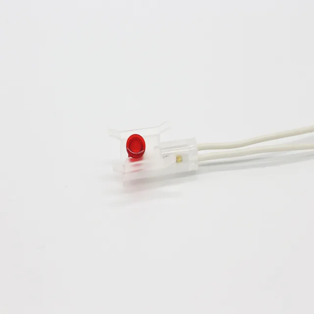 Neon indicator lamp with resistor, cable