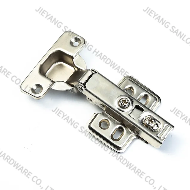 Soft closing hinge with key hole