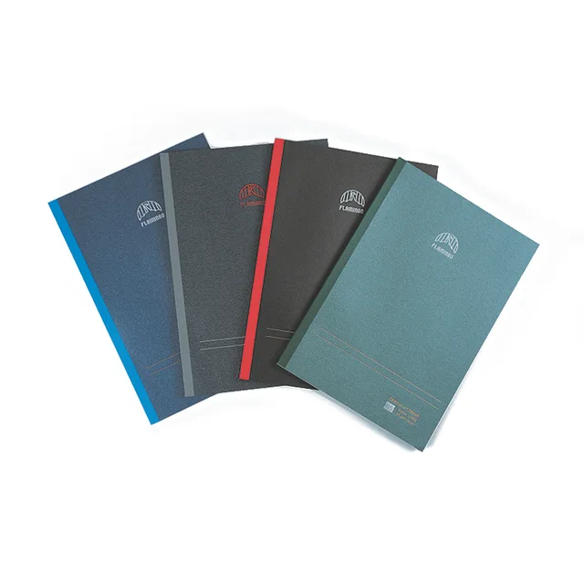 Pearl paper cover with hotstamping glued exercise book