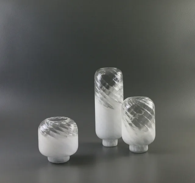 Handmade color glass vase