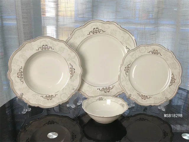 Turkey 24pcs new bone dinner set romantic shape