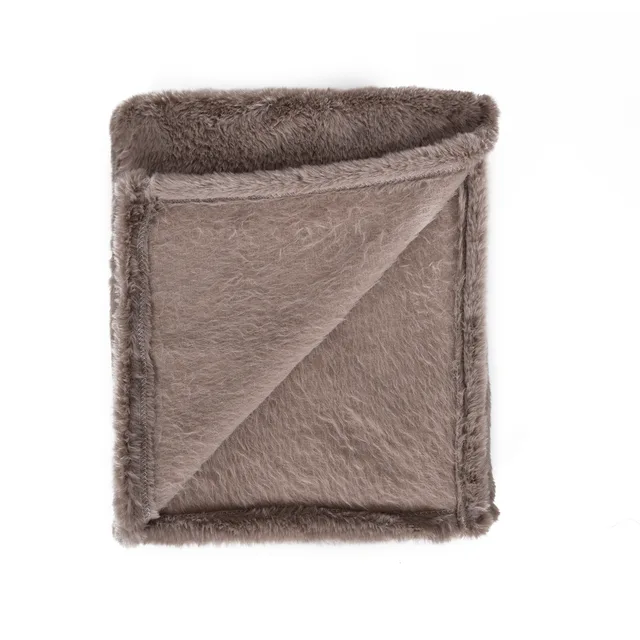 Faux Fur Pv Rabbit Fur Blanket Throw Polyester