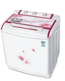 Plastic Cover Single Layer Double Barrel Washing Machine