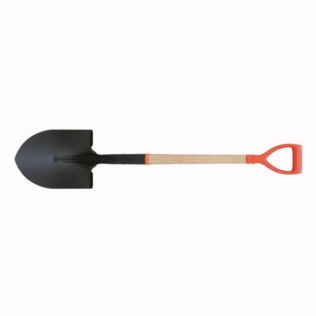 Round Shovel Wooden Handle D PVC Grip