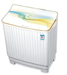 Small double barrel washing machine
