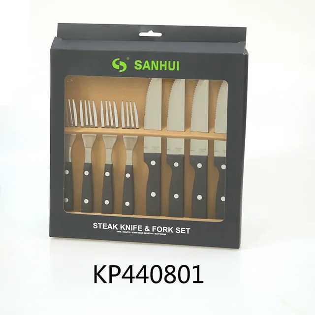 8pc Steak Knife And Fork Set
