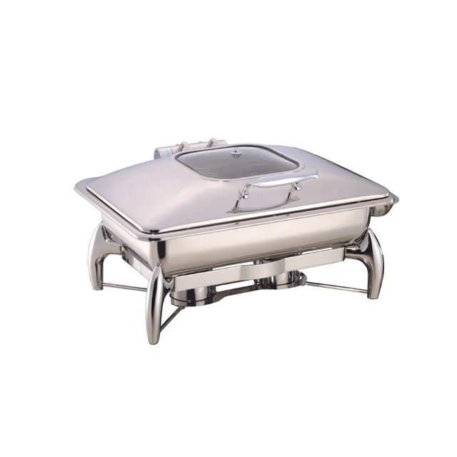 9l Hydraulic Induction Chafing Dish W/Glass Window