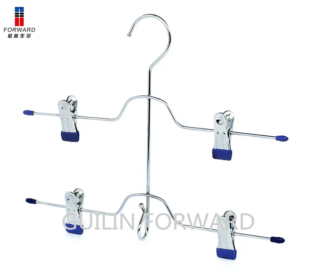 Metal hanger with chrome plated
