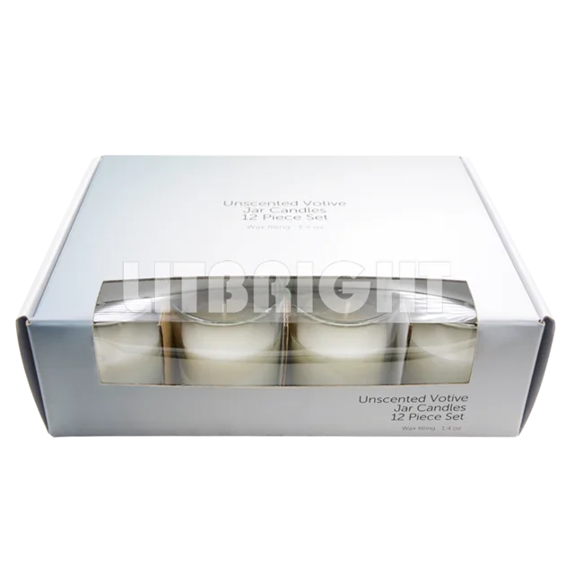 22H2 glass candle/unscented candle/jewish candle/glass candle