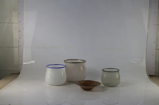 Handmade color glass vase