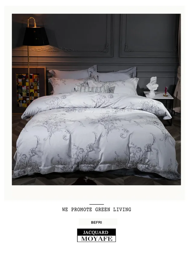 Jacquard duvet cover set quilt set bedset