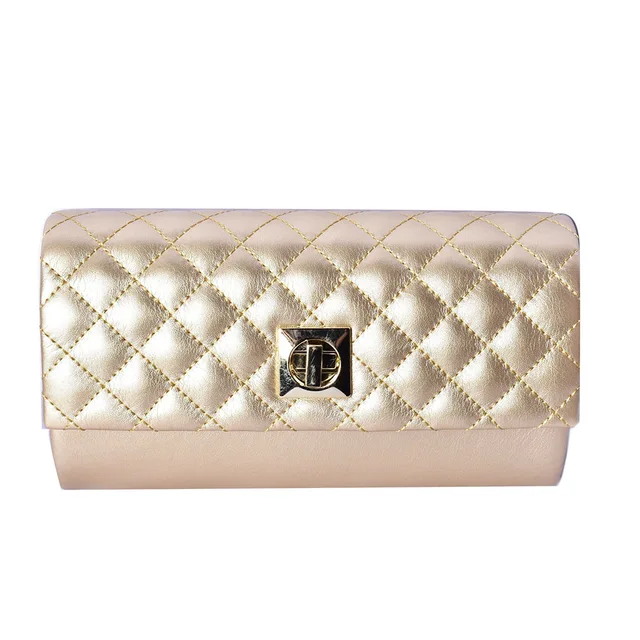 Quilting twist lock evening bag