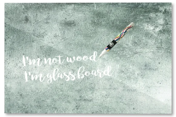 Printed glass board