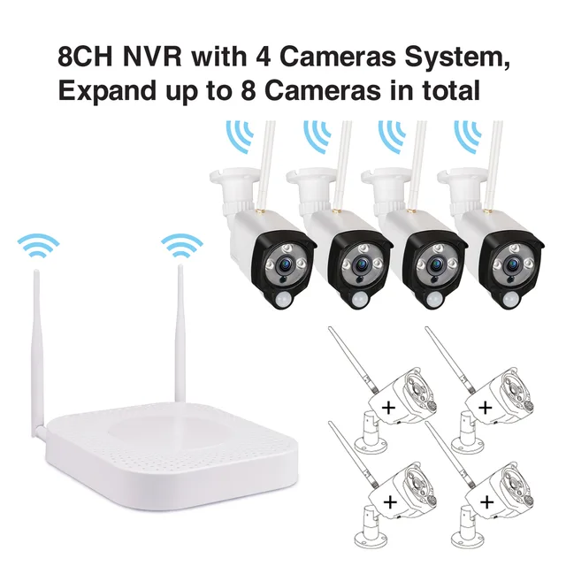 1080p wireless NVR security system