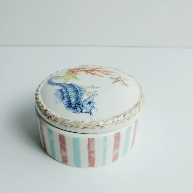 Ceramic Ocean Design Jewellery box
